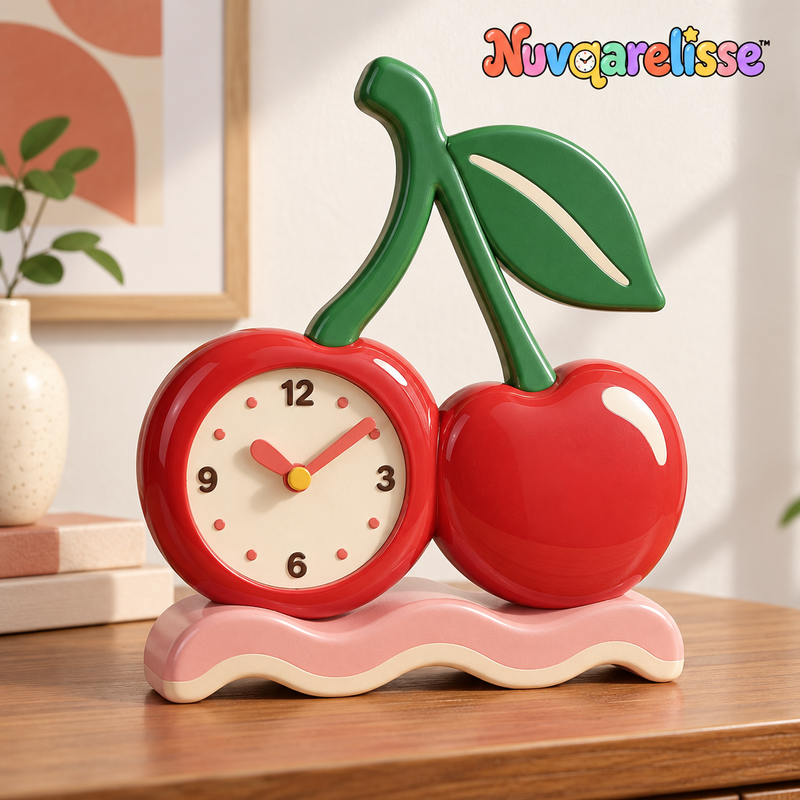 Nuvqarelisse Cherry Duo Table Clock, view 1