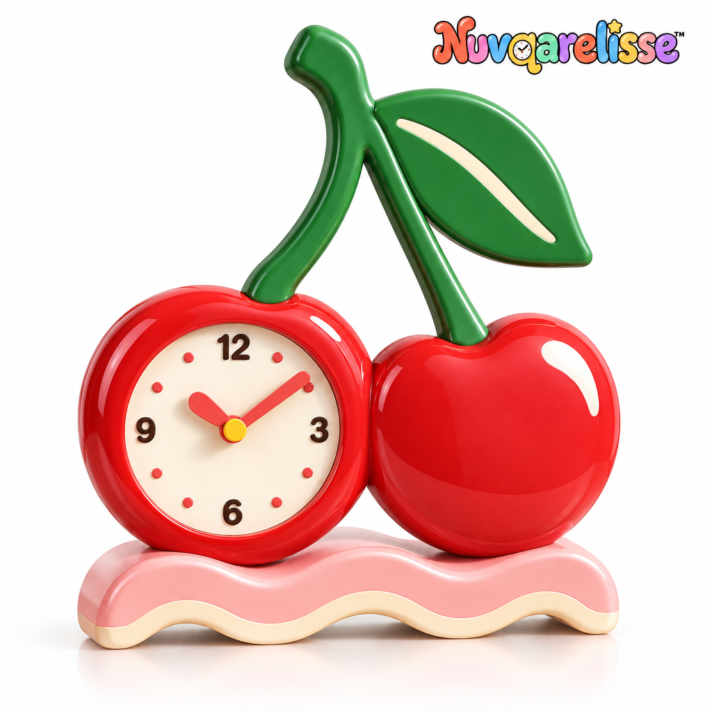 Nuvqarelisse Cherry Duo Table Clock, view 4