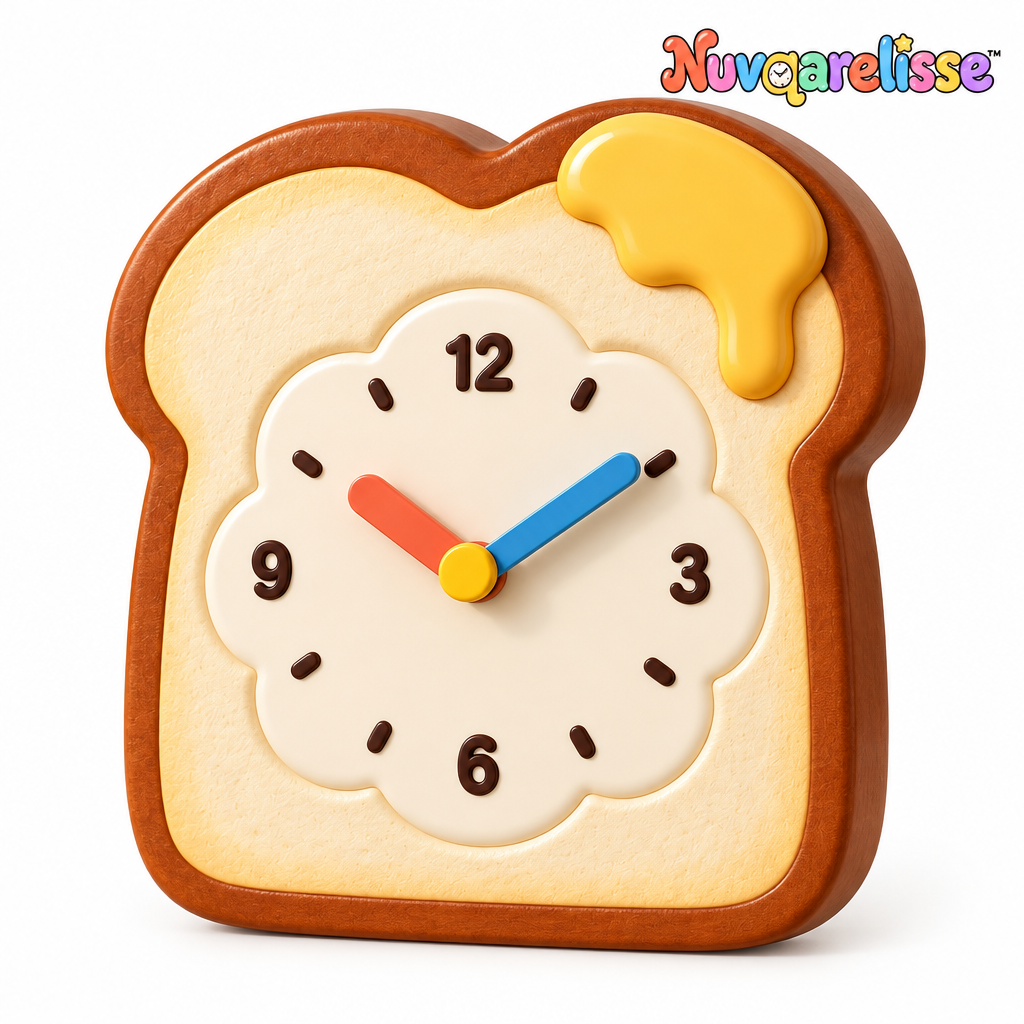 Nuvqarelisse Buttered Toast Wall Clock, view 4