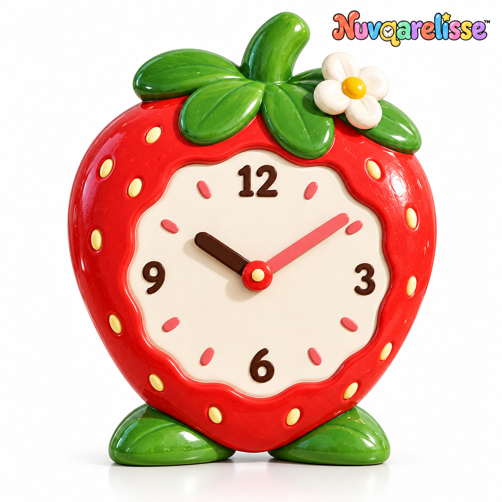 Nuvqarelisse Strawberry Blossom Table Clock, view 4