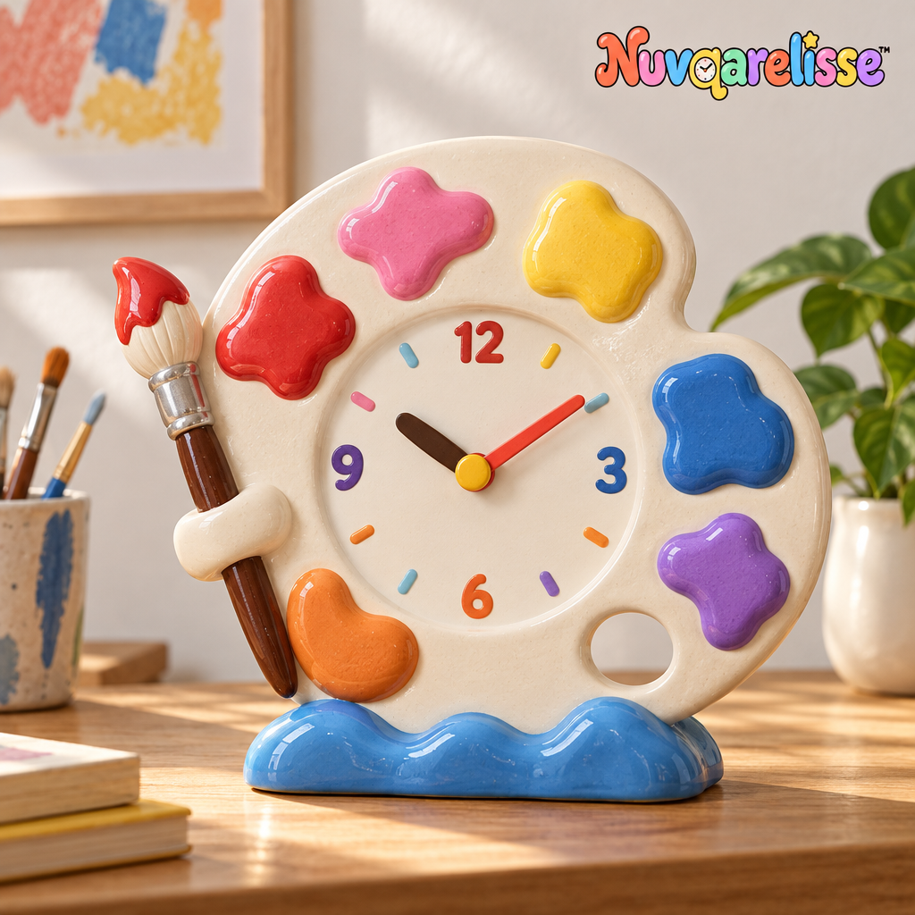Nuvqarelisse Artist's Palette Table Clock, view 1