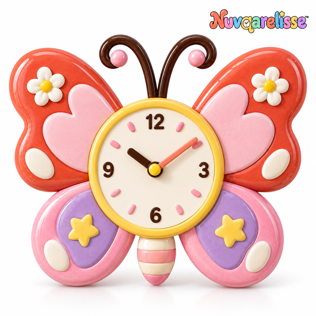 Nuvqarelisse Flower Butterfly Wall Clock, view 4
