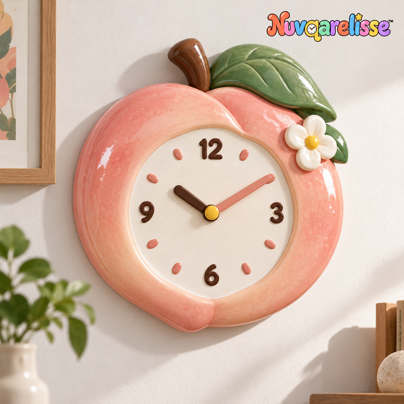 Nuvqarelisse Peach Blossom Wall Clock, view 1