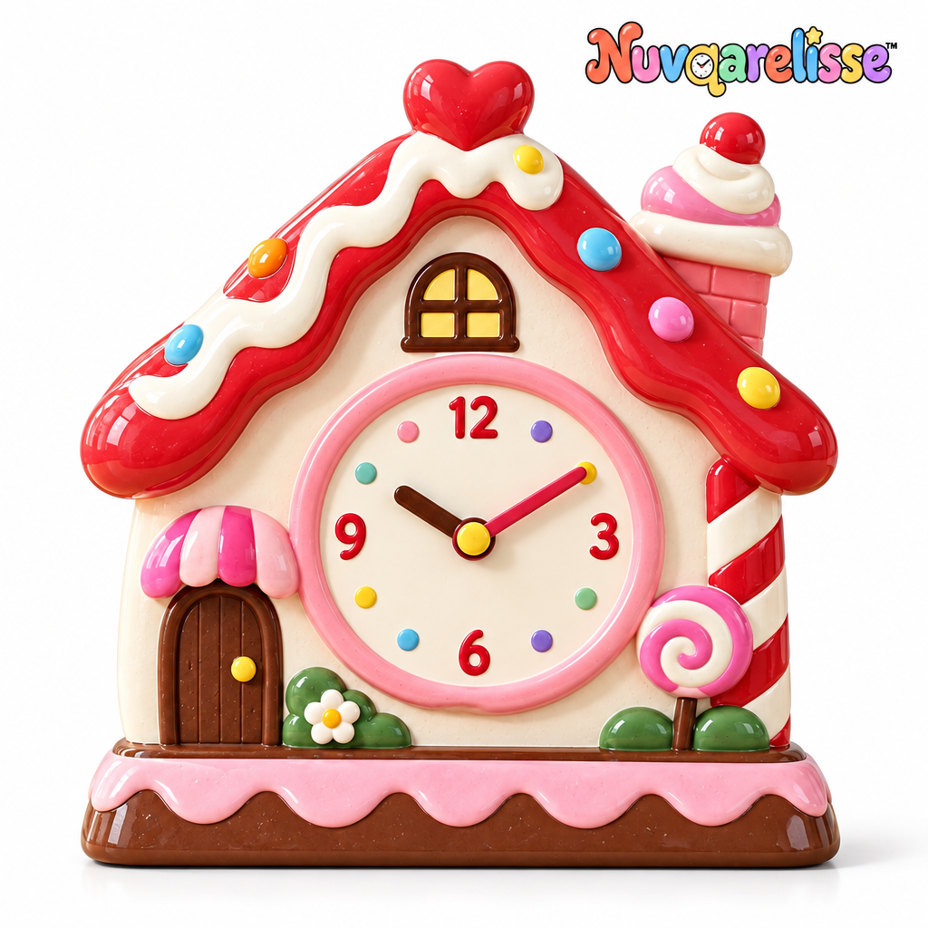 Nuvqarelisse Candy Cottage Table Clock, view 4