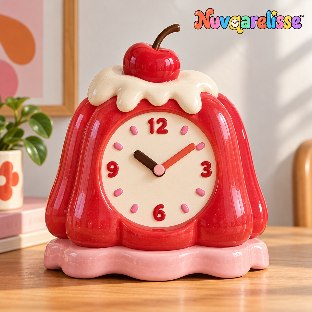 Nuvqarelisse Cherry Jelly Table Clock, view 1