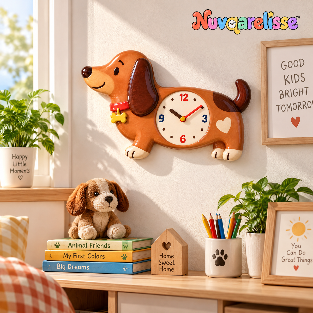 Nuvqarelisse Dachshund Wall Clock, view 2